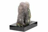 Tall, Amethyst Stalactite Formation With Wood Base - Uruguay #121297-2